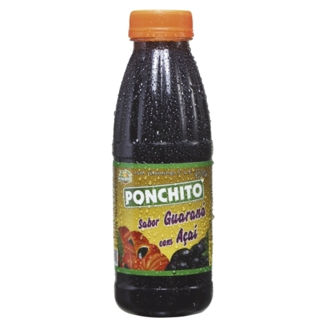 Detalhes do produto Bebida Mista 450Ml Ponchito Guarana Acai