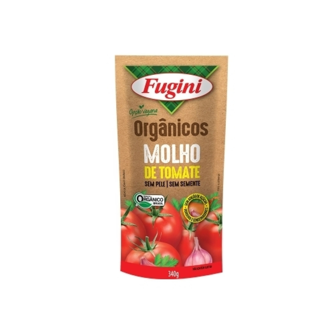 Detalhes do produto Molho Tomate Organico Sache 340Gr Fugini .