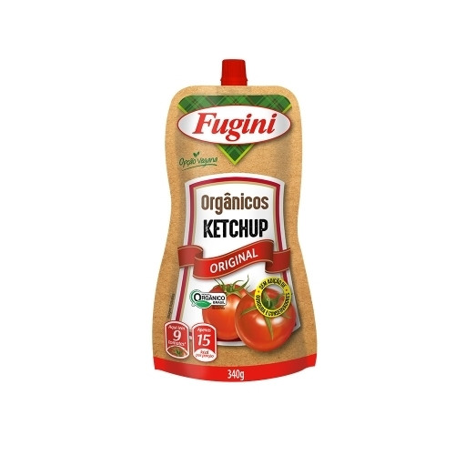 Detalhes do produto Ketchup Organico Sache 340Gr Fugini .