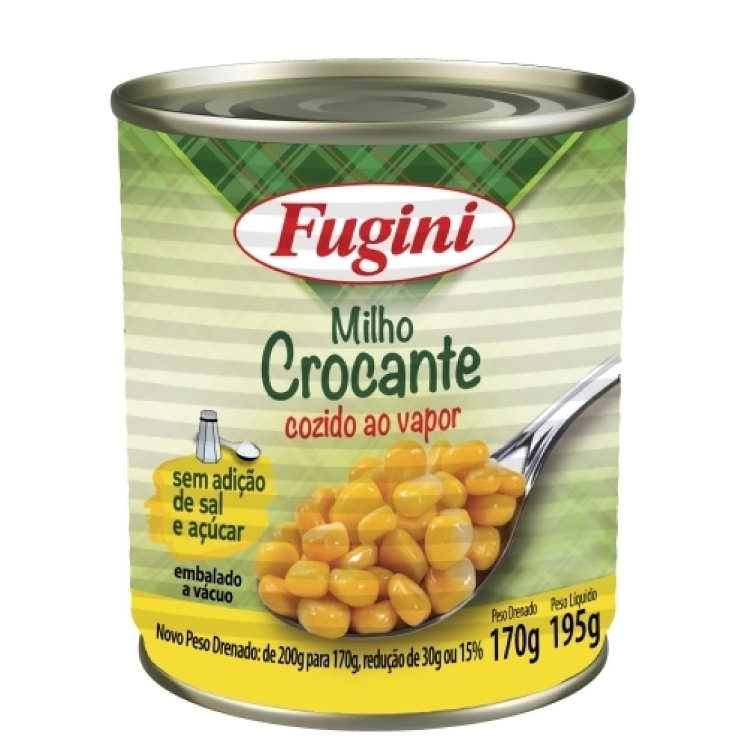Detalhes do produto Milho Verde Ao Vapor Lt 195Gr Fugini .