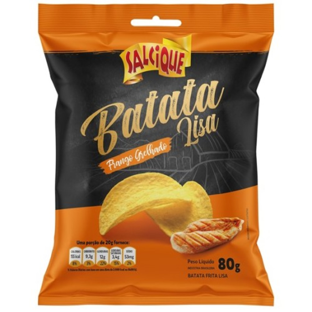 Detalhes do produto Batata Chips Lisa 80Gr Salchips Frango Grelhado