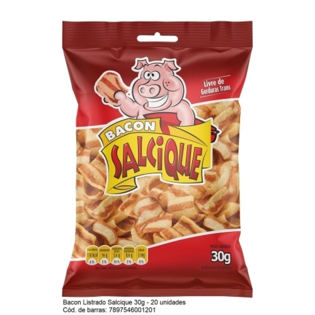 Detalhes do produto Salg Fd 20X30Gr Salcique Bacon