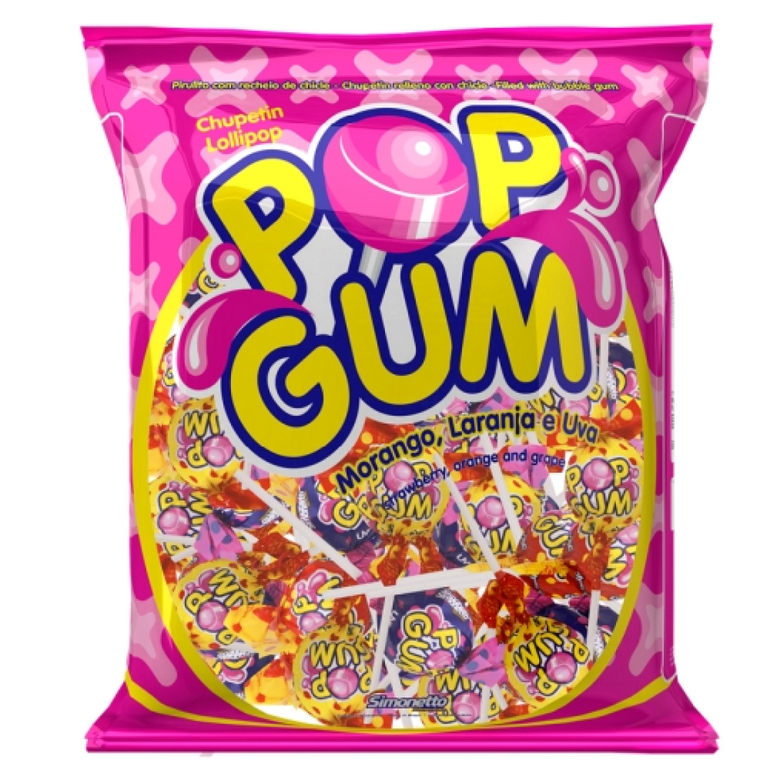 Detalhes do produto Pirl Pop Gum Pc 500Gr Simonetto Frutas