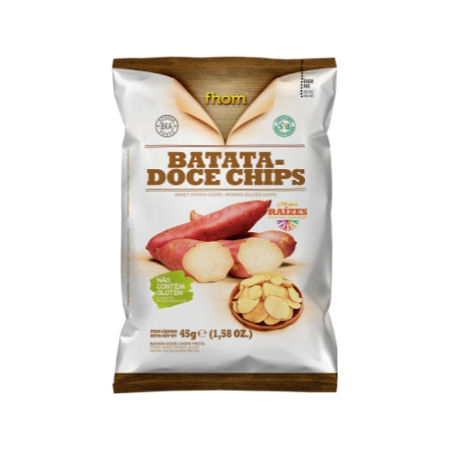 Detalhes do produto Batata Doce Chips 45Gr Fhom Rosa