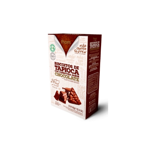 Detalhes do produto Bisc Tapioca 60Gr Fhom Chocolate