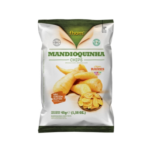 Detalhes do produto Mandioquinha Chips 45Gr Fhom .