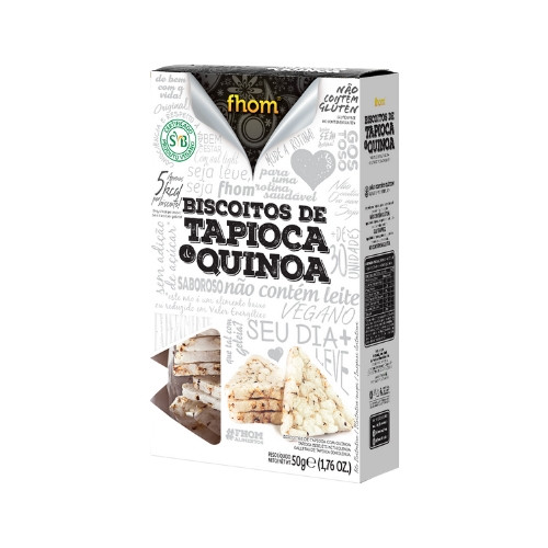 Detalhes do produto Bisc Tapioca 50Gr Fhom  Quinoa