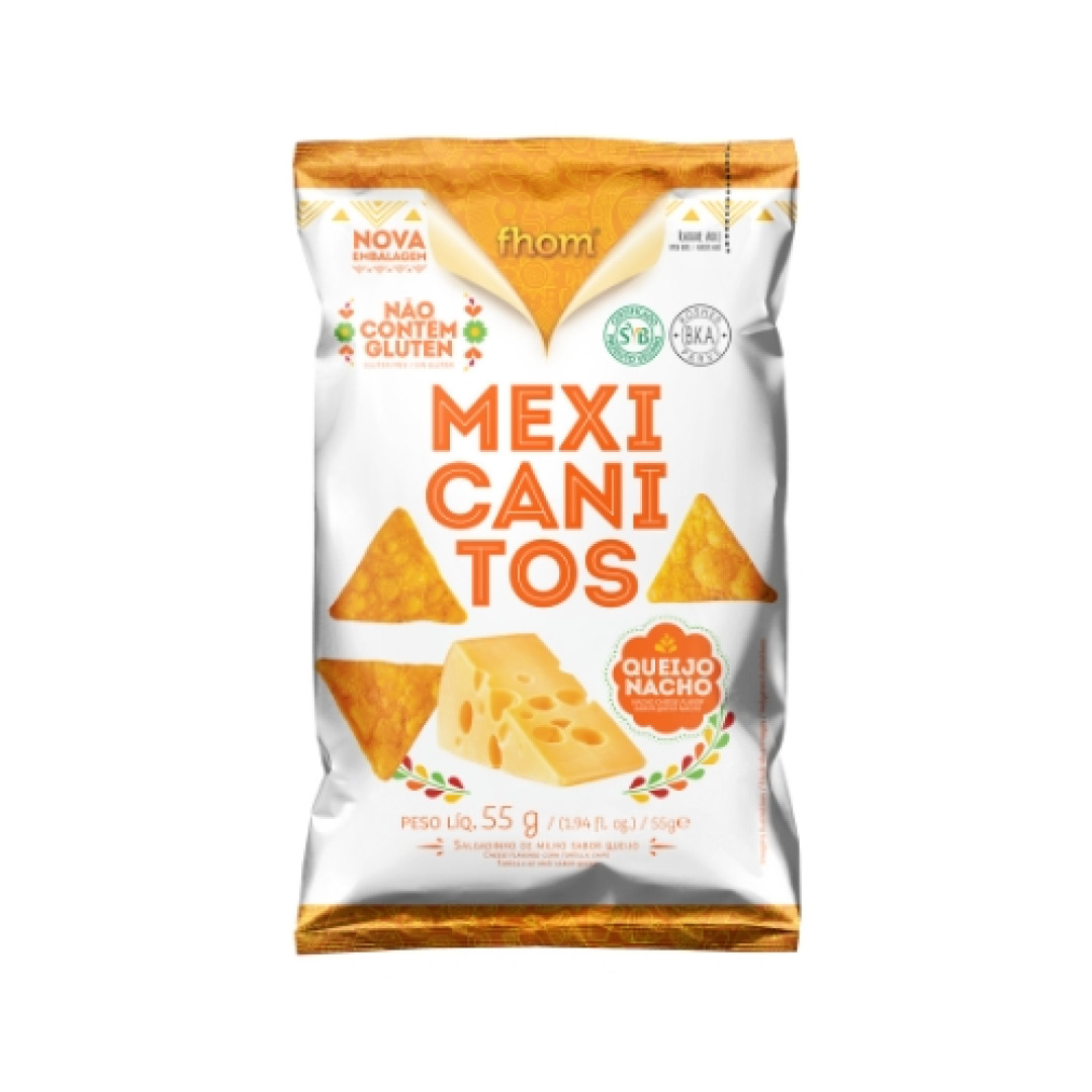 Detalhes do produto Salg Tortilha Mexicanitos 55Gr Fhom Queijo Nacho