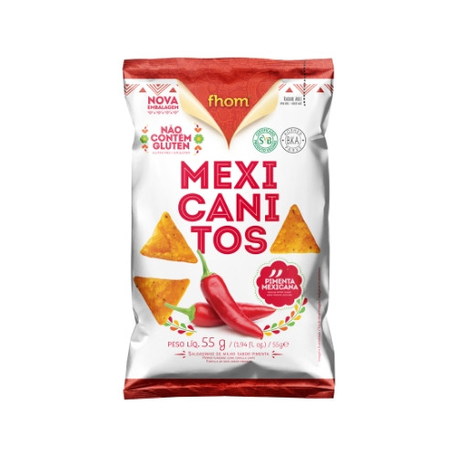 Detalhes do produto Salg Tortilha Mexicanitos 55Gr Fhom Pimenta