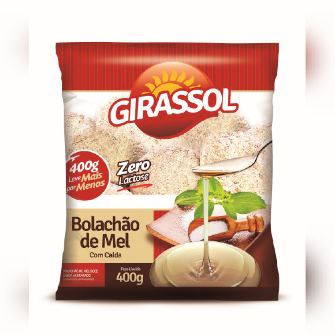 Detalhes do produto Bisc Bolachao Mel Calda 400Gr Girassol Chocolate