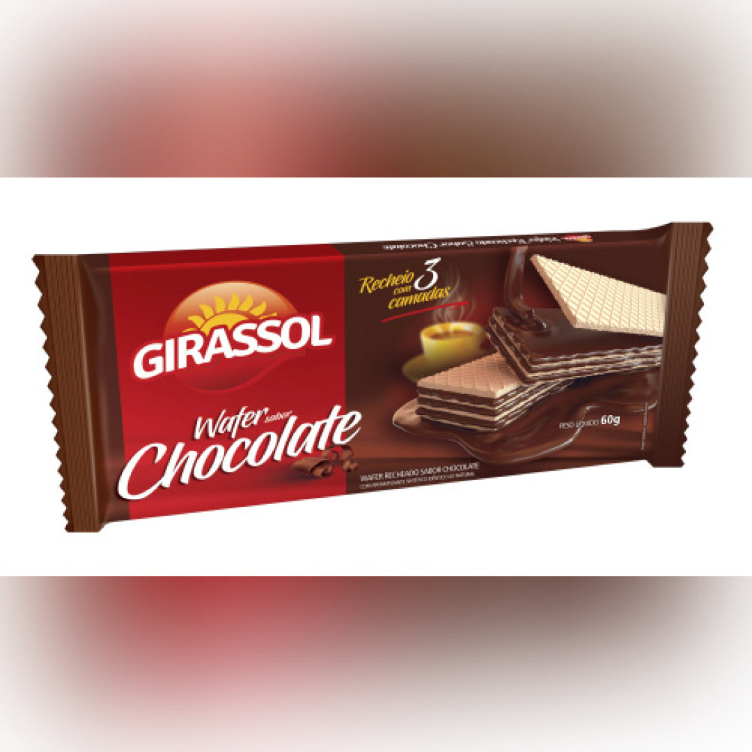 Detalhes do produto Bisc Wafer 60Gr Girassol Chocolate