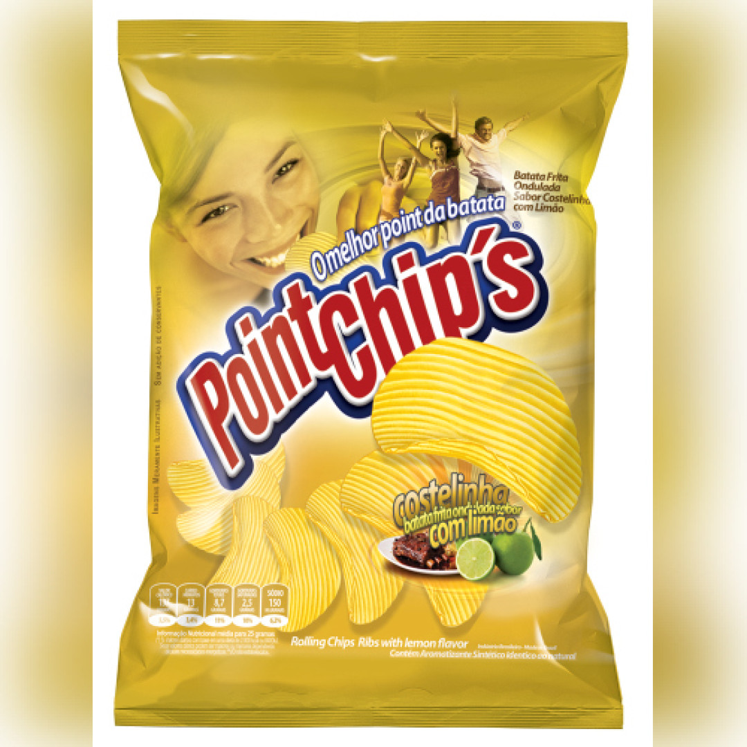 Detalhes do produto Batata Chips Ondulada 40Gr Pointchips Costelinha Lima