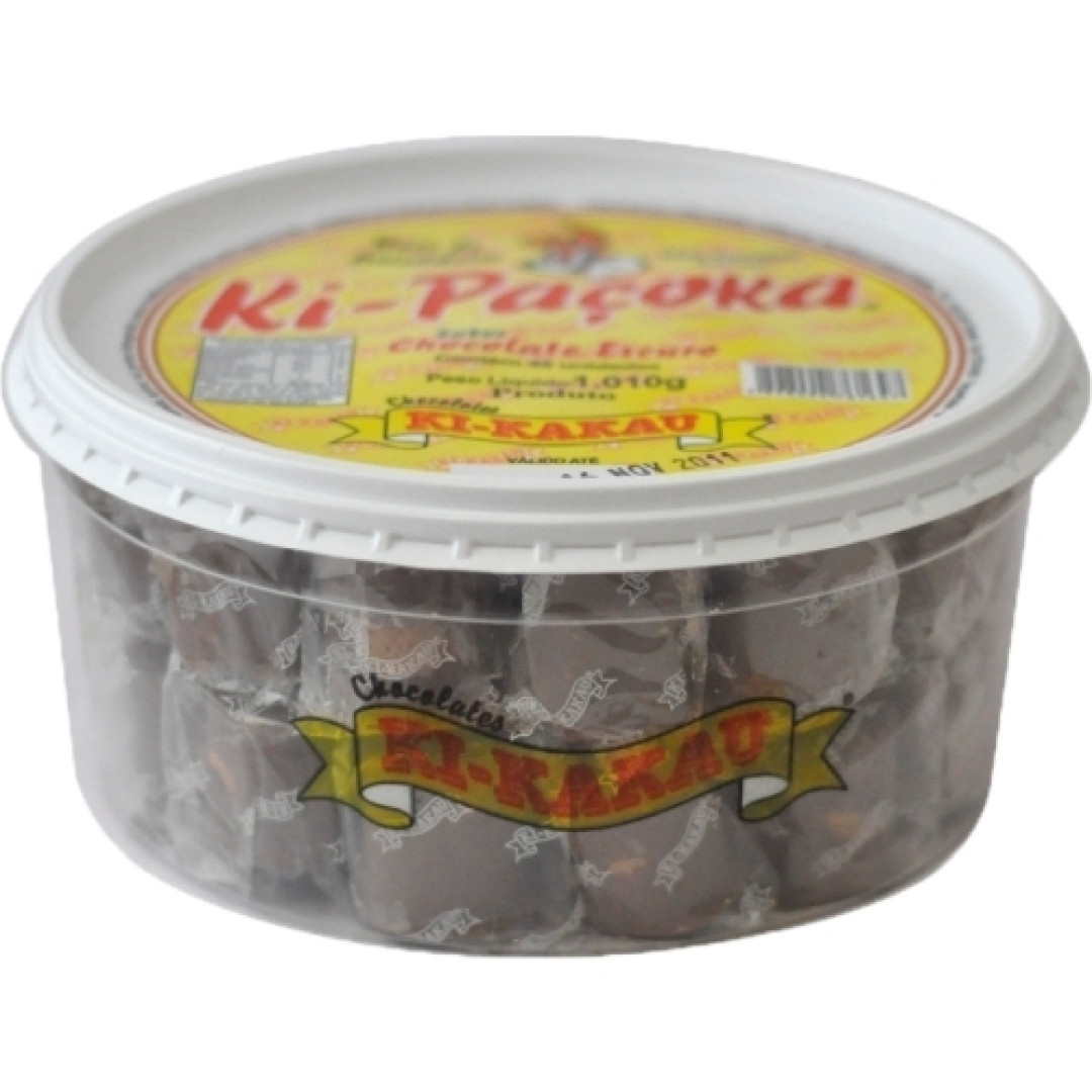 Detalhes do produto Pacoca Cob Rolha Embr 50X20,2Gr Ki Kakau Chocolate