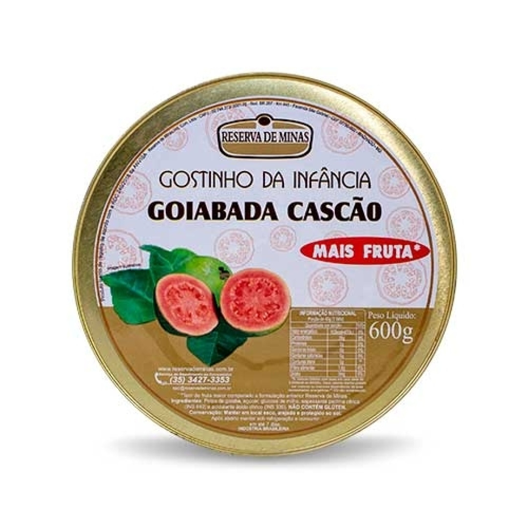 Detalhes do produto Goiabada Cascao 600Gr Reserva De Minas .