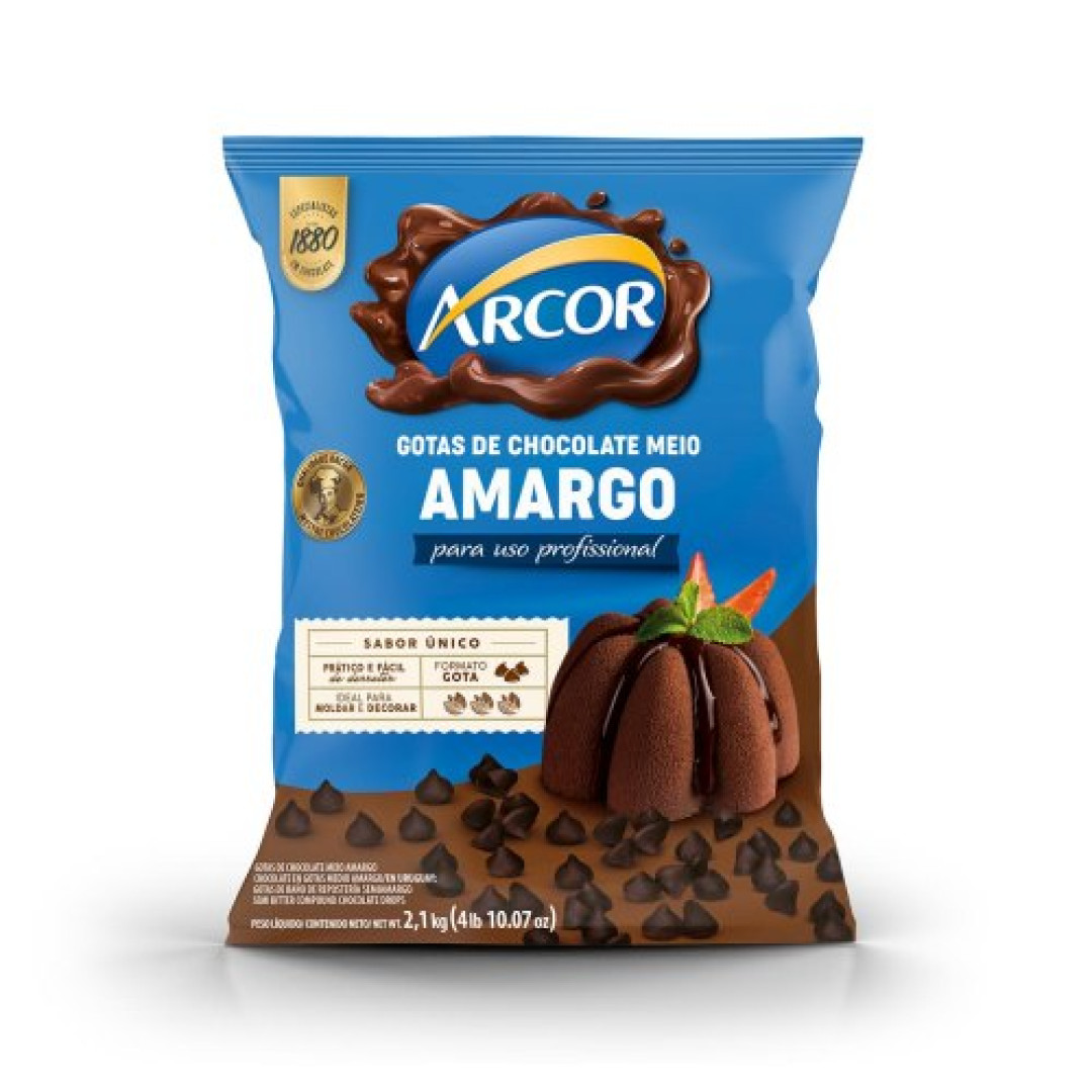 Detalhes do produto Cobert Gotas 1,05Kg Arcor
 Meio Amargo