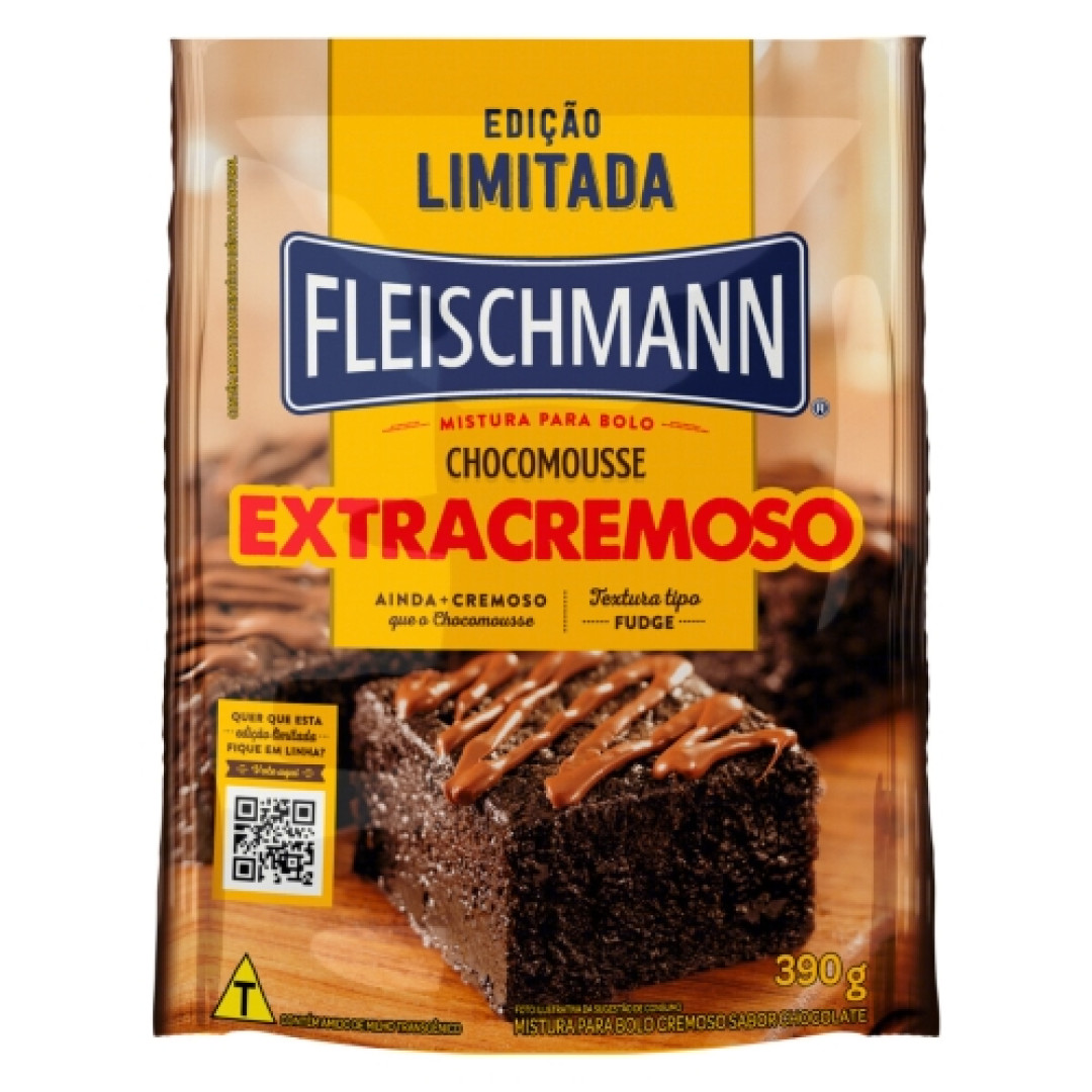 Detalhes do produto Mist Bolo Extracremoso Fleischmann 390Gr Chocomousse