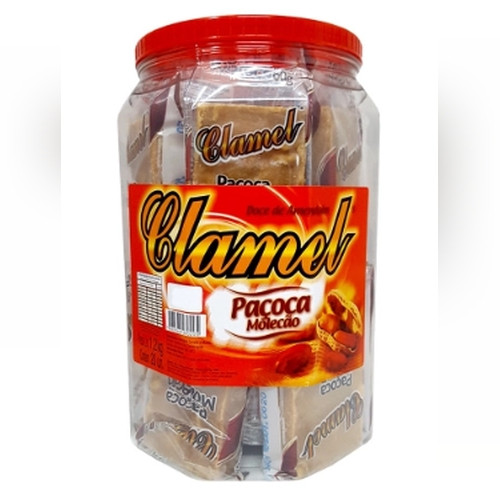 Detalhes do produto Pacoca Molecao Embr Pt 20X60Gr Clamel Amendoim