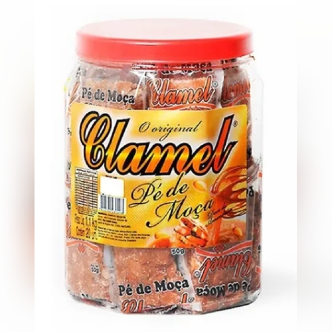 Detalhes do produto Pe Moca Embr Pt 20X55Gr Clamel  Amendoim