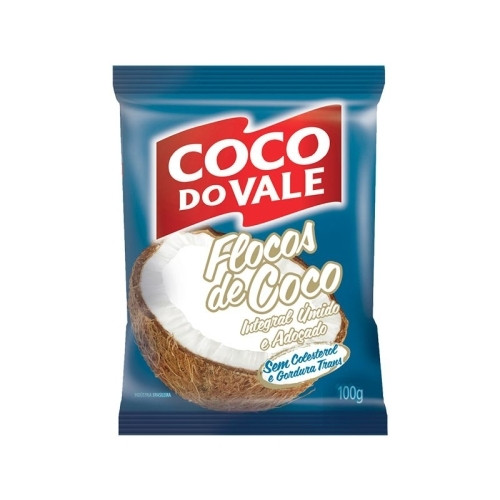 Detalhes do produto Coco Flocos Pc 100Gr Do Vale Adocado.umido