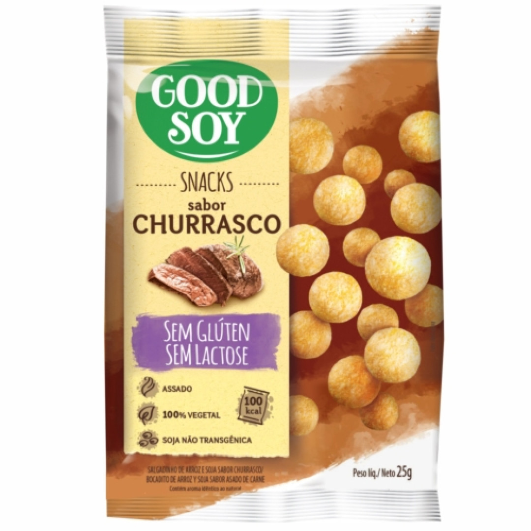 Detalhes do produto Salg Snack 25Gr Goodsoy  Churrasco