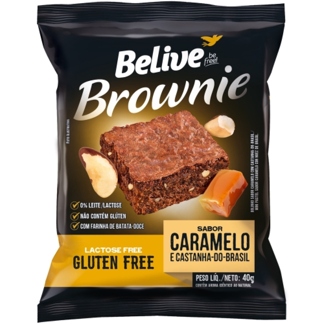 Detalhes do produto Brownie 40Gr Belive  Caramelo