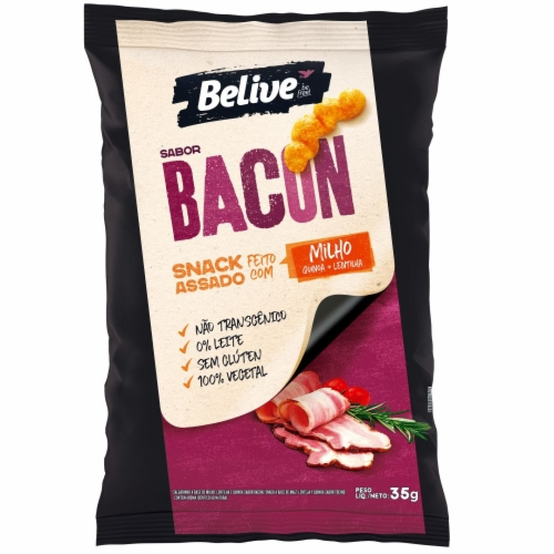 Detalhes do produto Salg Snack Milho 35Gr Belive Bacon