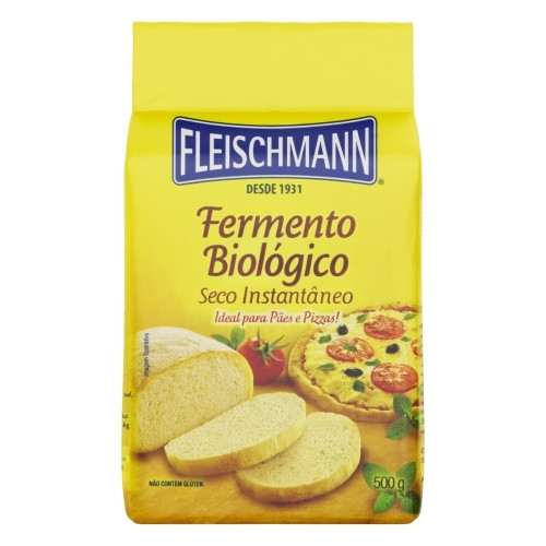Detalhes do produto Fermento Biologico 500Gr Fleischmann  Massa Salgada