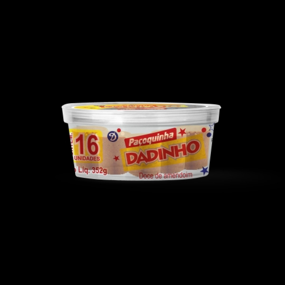 Detalhes do produto Pacoca Rolha Pt 16X22Gr Dadinho Amendoim