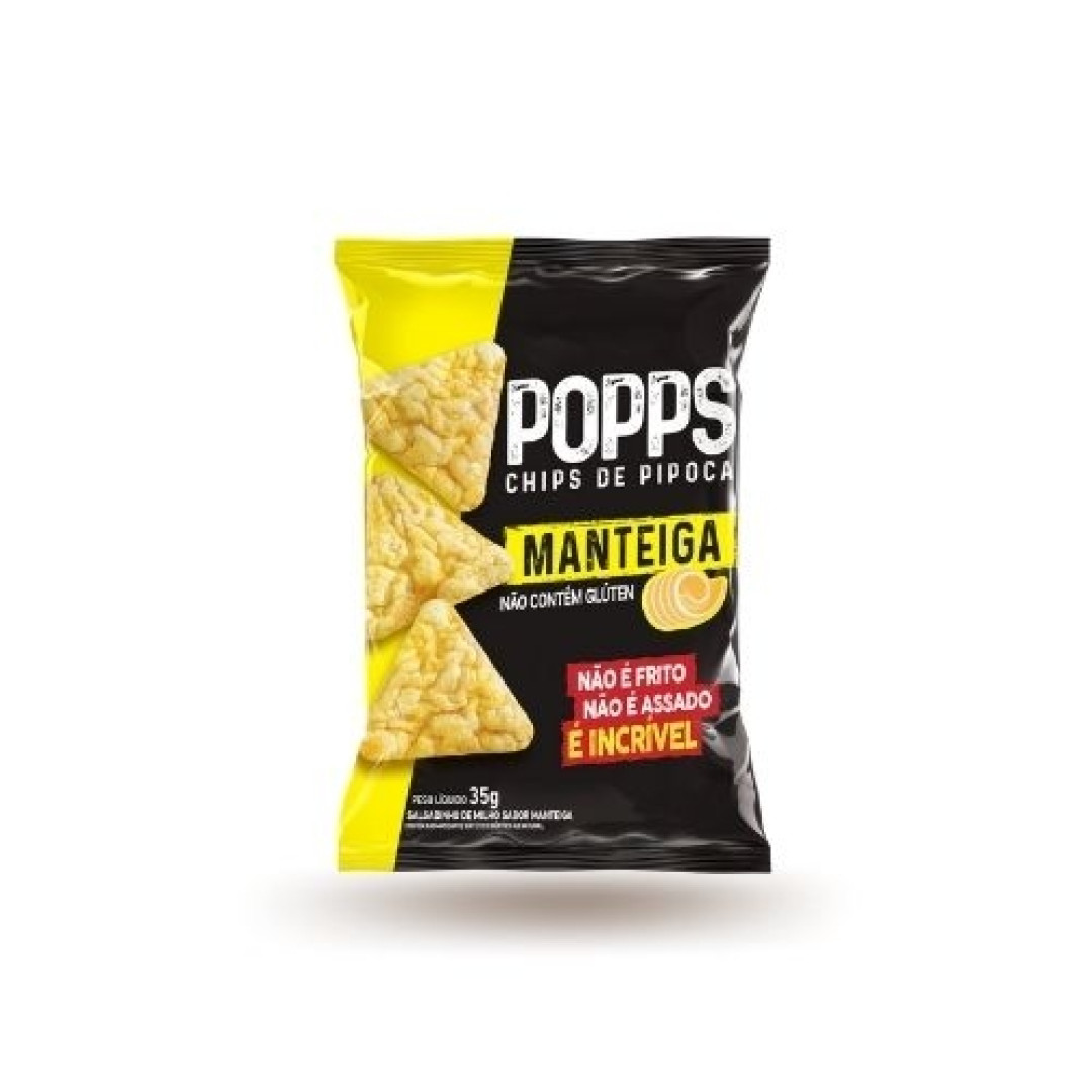 Detalhes do produto Batata Chips Popps 35Gr Roots To Go  Manteiga