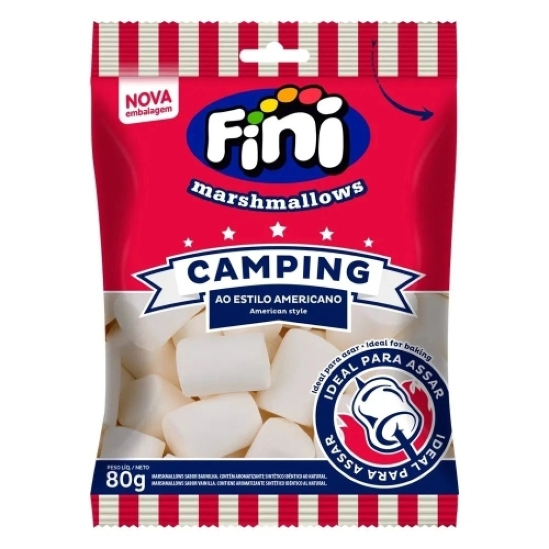Detalhes do produto Marshmallow Camping P/ Assar 80Gr Fini Baunilha