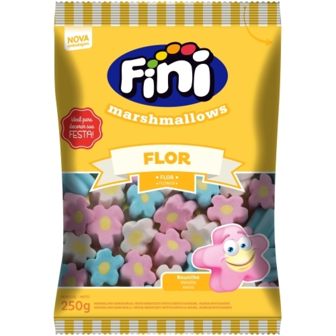 Detalhes do produto Marshmallow Flor 250Gr Fini Baunilha