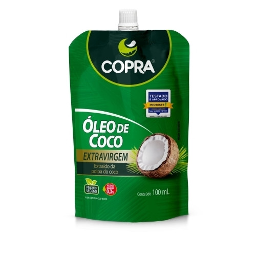 Detalhes do produto Oleo Coco Extra Virgem Pouch 100Ml Copra .