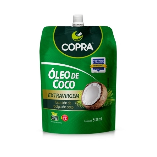 Detalhes do produto Oleo Coco Extra Virgem Pouch 500Ml Copra .