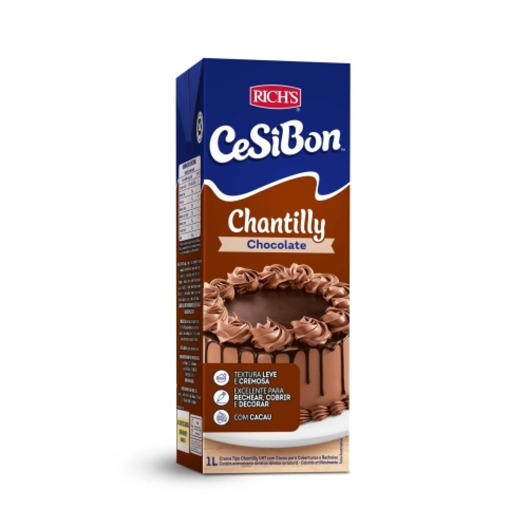 Detalhes do produto Chantilly Cesibon Uht 1Lt Richs Chocolate