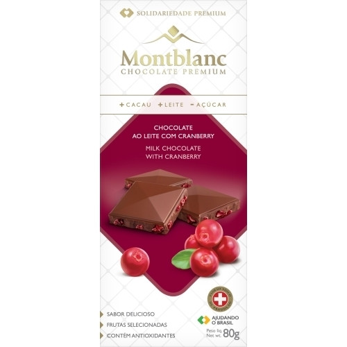 Detalhes do produto Choc 80Gr Montblanc Cranberry