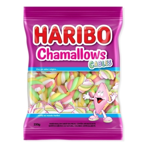 Detalhes do produto Marshmallow Chamallows 250Gr Haribo Baunilha