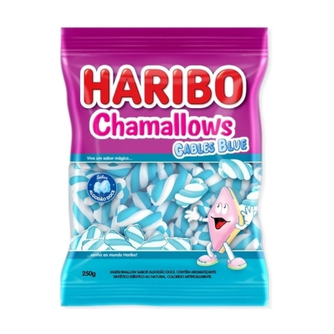 Detalhes do produto Marshmallow Chamallows Blue 250Gr Haribo Algodao Doce