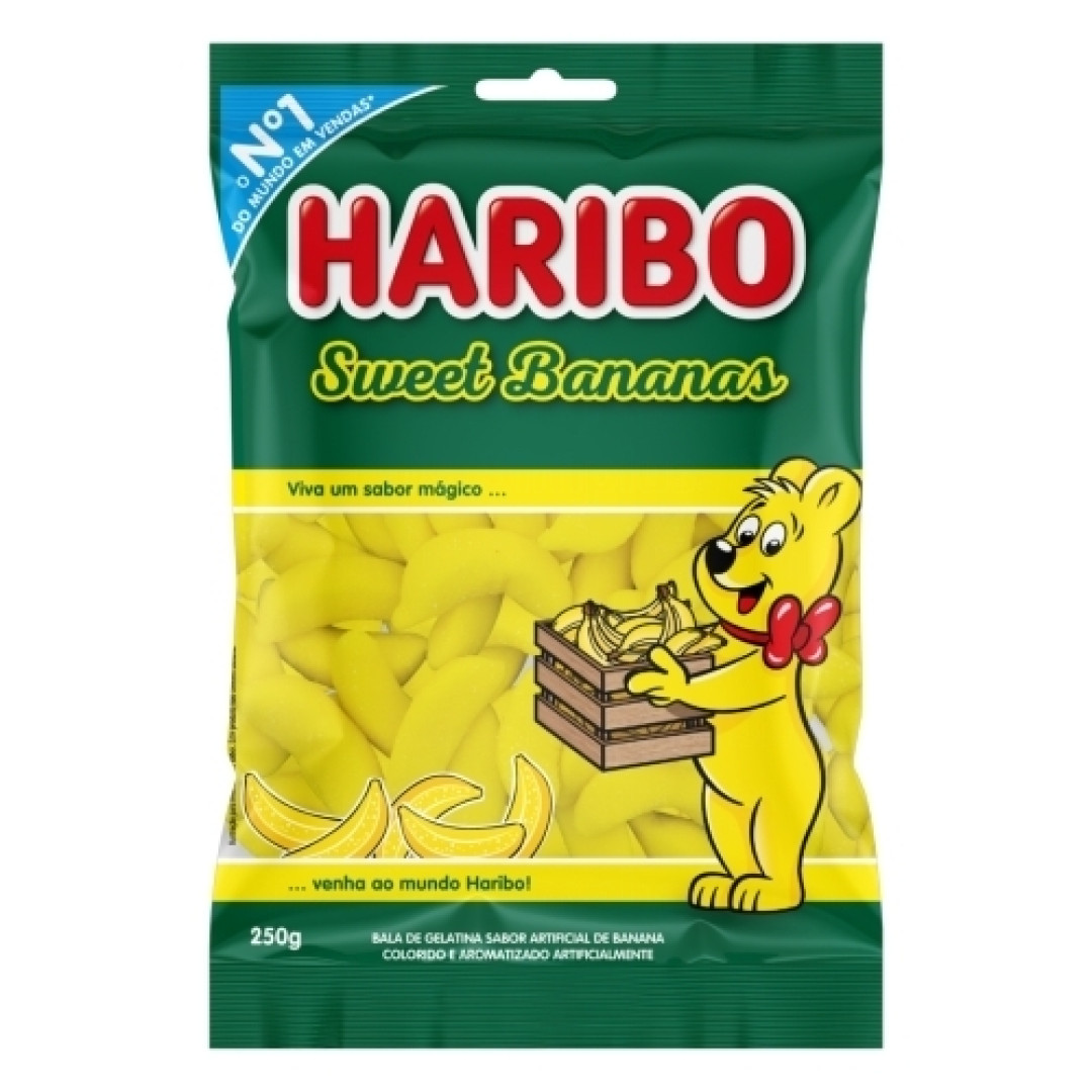 Detalhes do produto Bala Gel Sweet Bananas 250Gr Haribo Banana