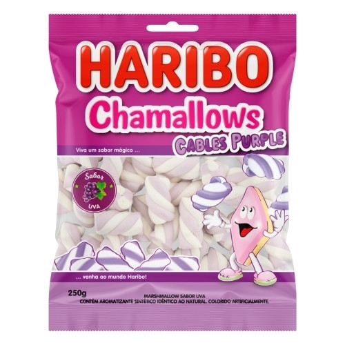 Detalhes do produto Marshmallow Chamallows Purple 250Gr Hari Uva