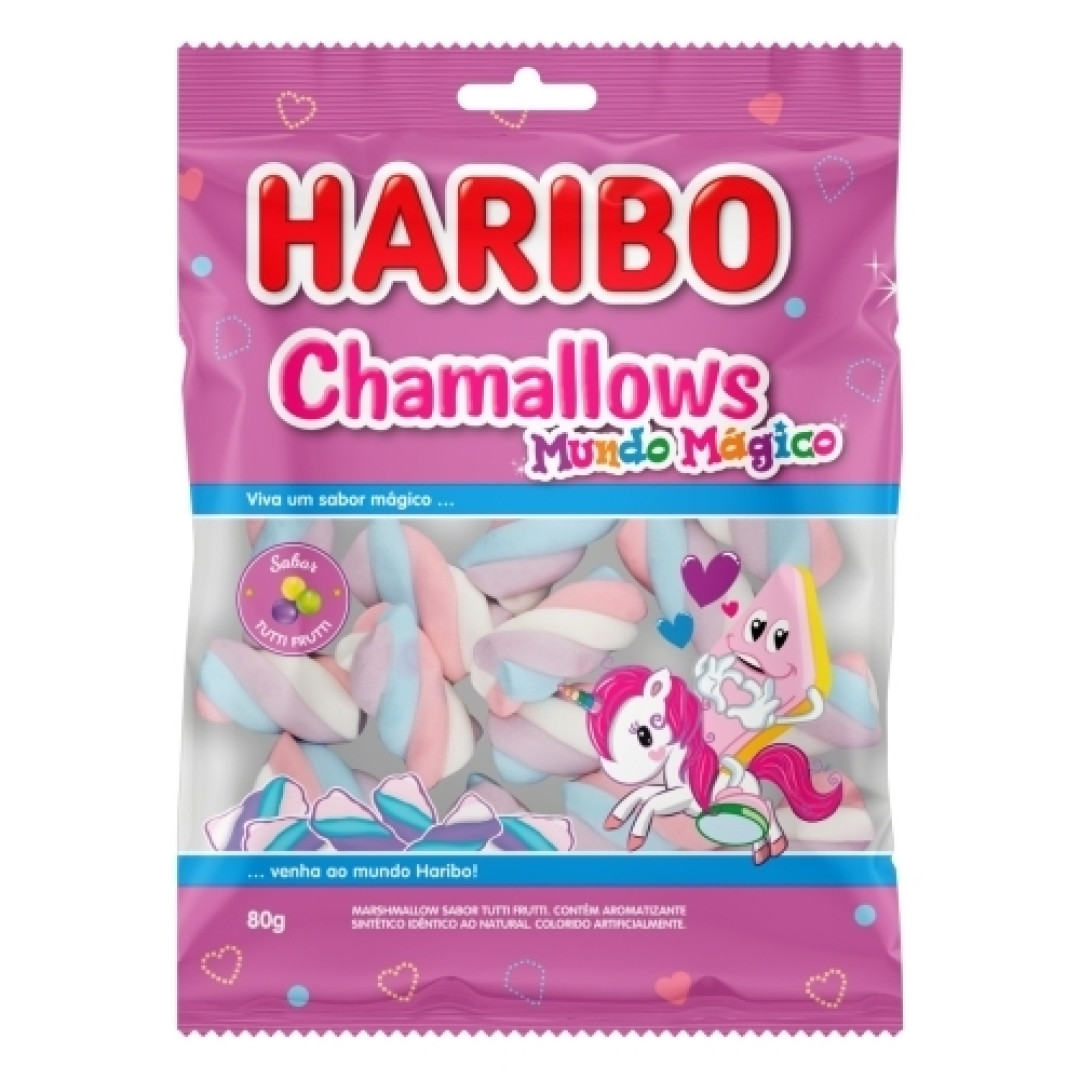 Detalhes do produto Marsh Chamallows Mundo Mag 80Gr Haribo Tutti Frutti