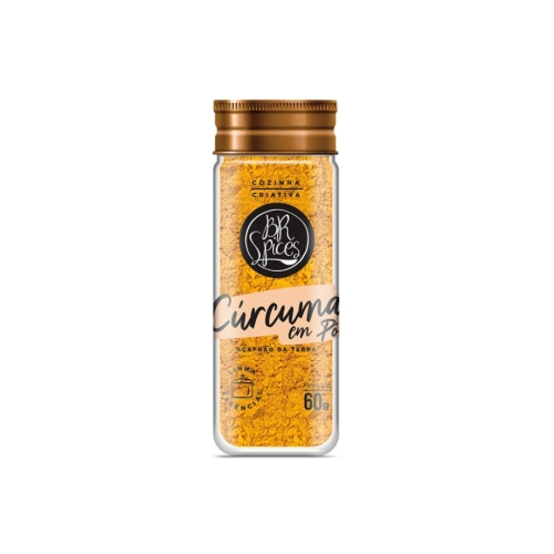Detalhes do produto Tempero Curcuma Em Po 60Gr Br Spices .