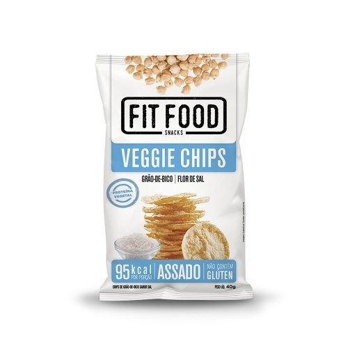 Detalhes do produto Snack Grao Bico Veggie Chips 40G Fitfood Flor De Sal