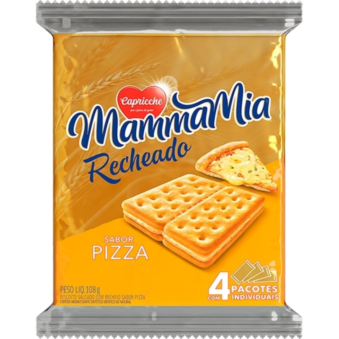 Detalhes do produto Bisc Rech Mamma Mia 108Gr Capricche Pizza