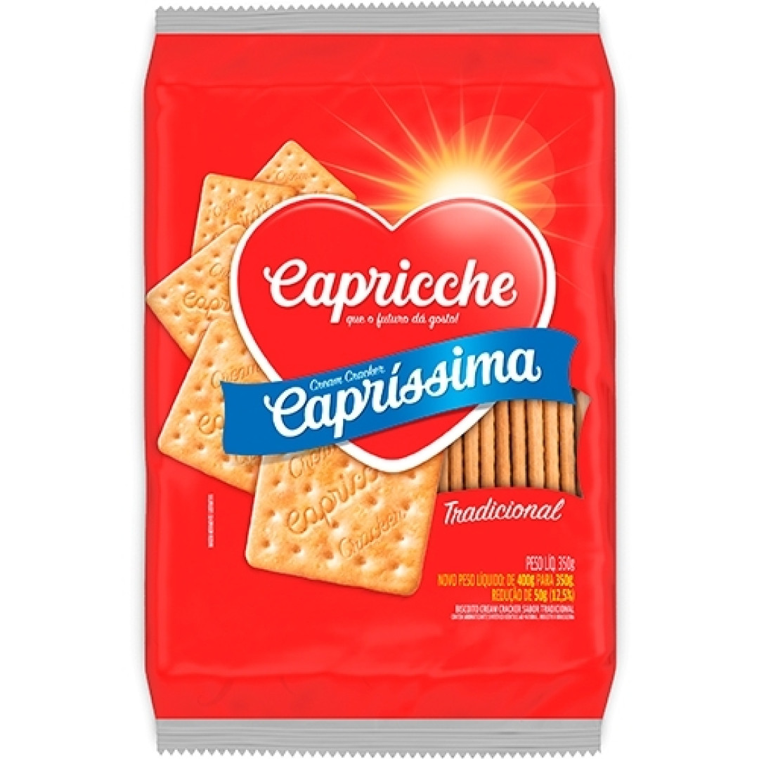 Detalhes do produto Bisc Cream Cracker 350Gr Capricche Tradicional