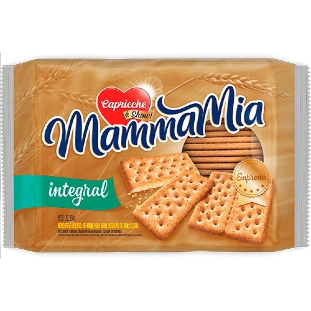 Detalhes do produto Bisc Cream Cracker Mamma Mia 350Gr Capri Fibras