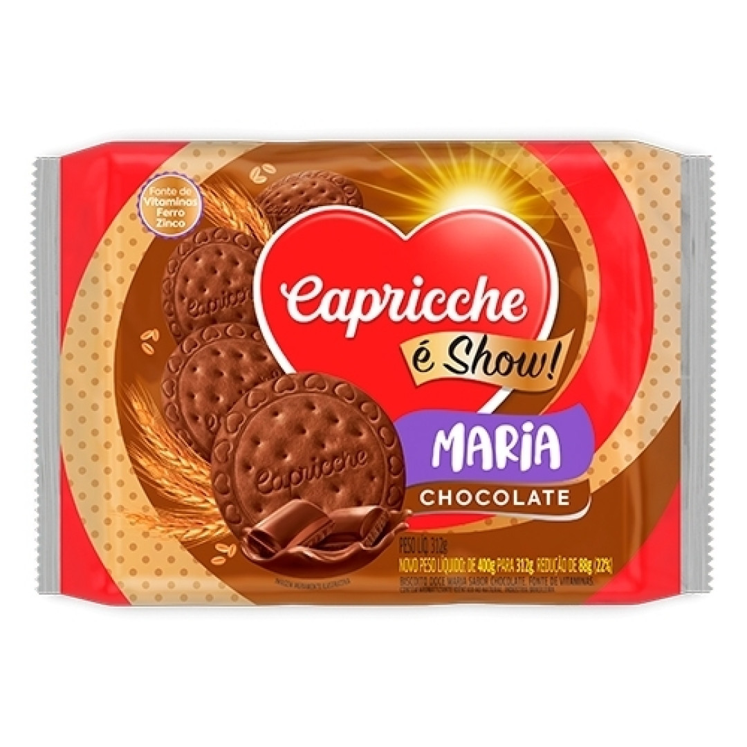Detalhes do produto Bisc Maria 312Gr  Capricche Chocolate
