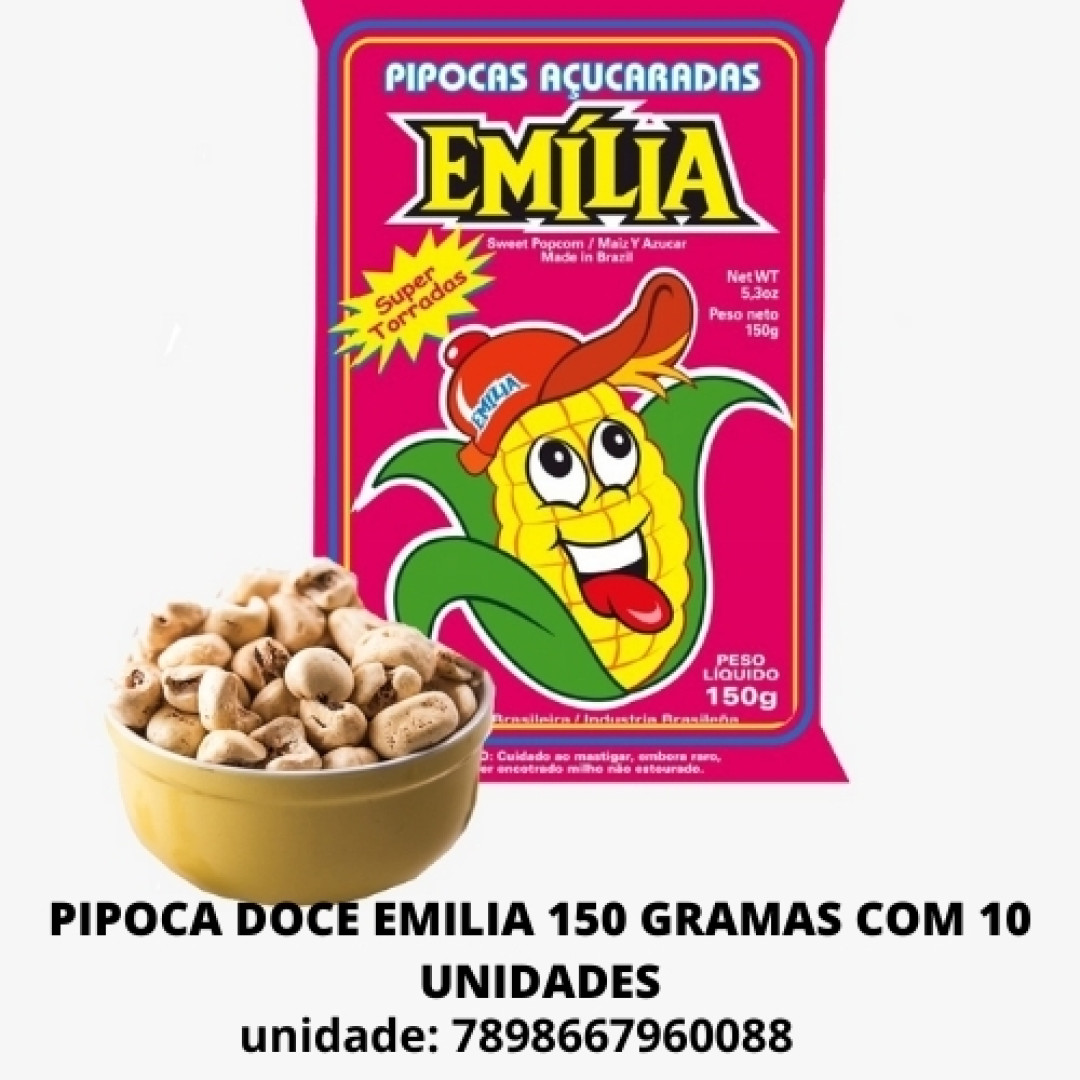 Detalhes do produto Pipoca 10X150Gr Emilia Doce