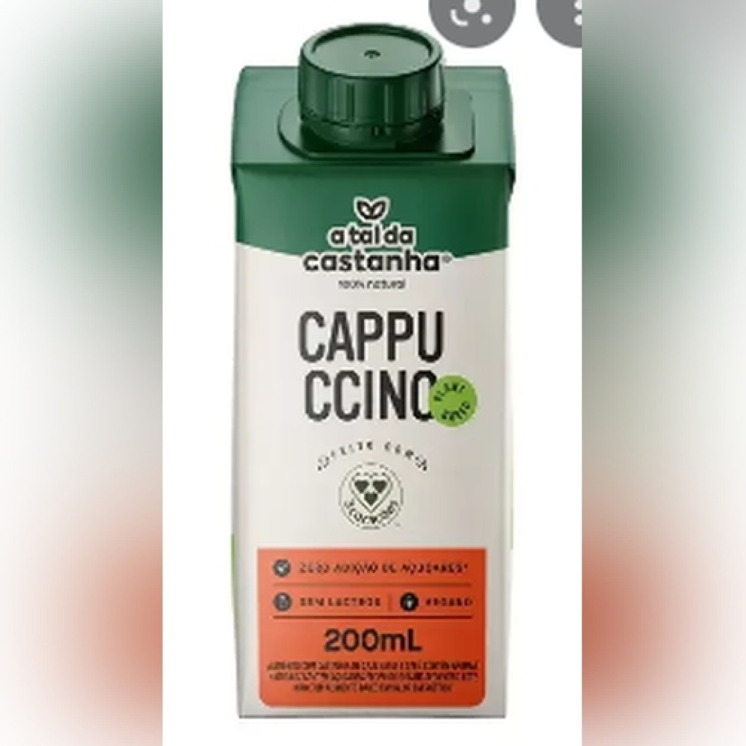 Detalhes do produto Bebida Vege Castanha 200Ml Tres Coracoes Cappuccino