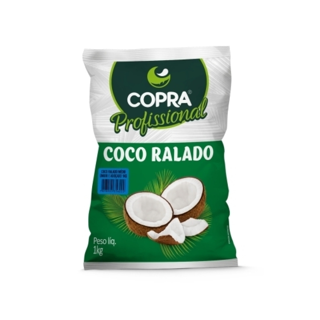 Detalhes do produto Coco Ralado 1Kg Copra Adocado.umido