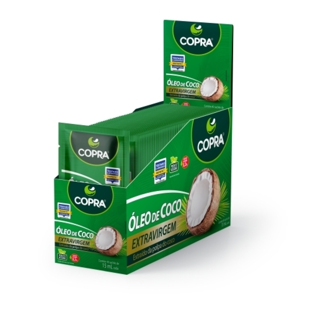 Detalhes do produto Oleo Coco Extra Virgem 40X15Ml Copra .